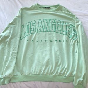 Los Angeles green crew neck